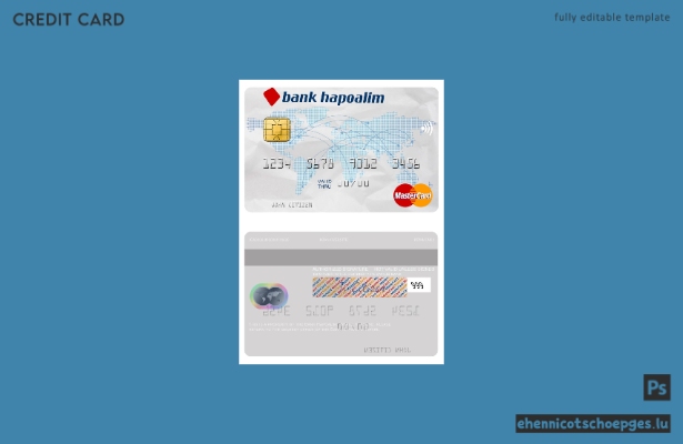 Israel Bank Hapoalim Mastercard Beispielvorschau
